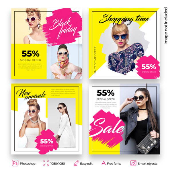 Free Fashion Post Banner templates – PSD | Social-Template