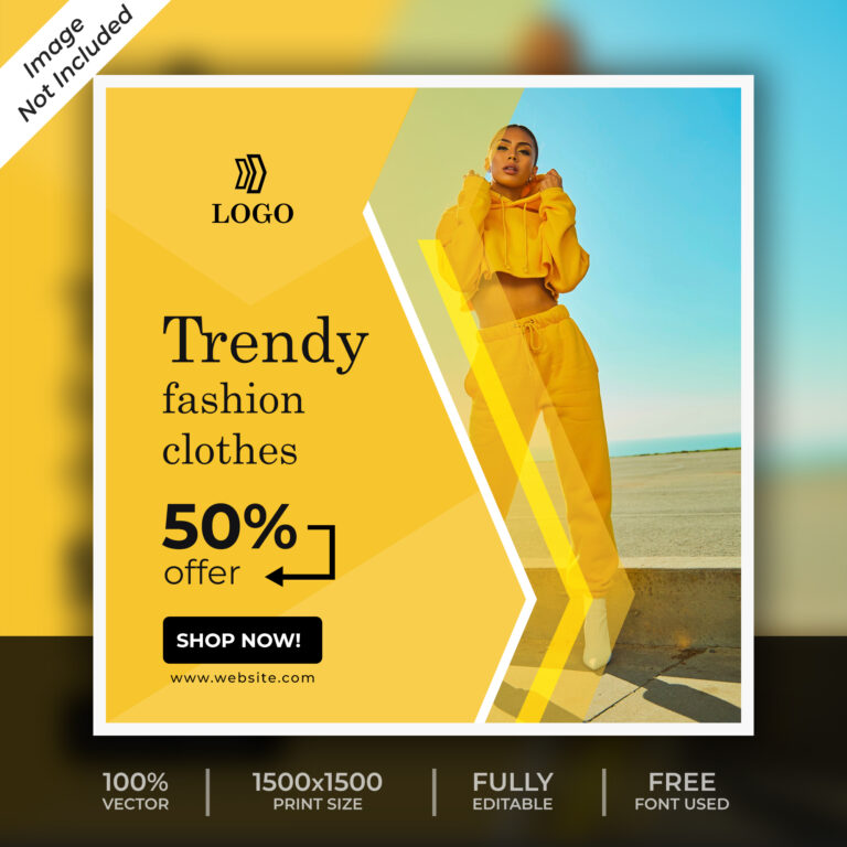 Free fashion post template | Social-Template