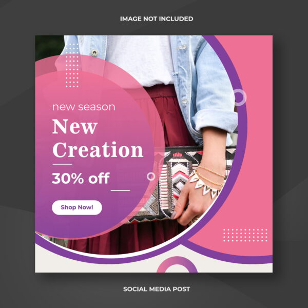 Fashion Sale & New Collection Promo Banner Template Free