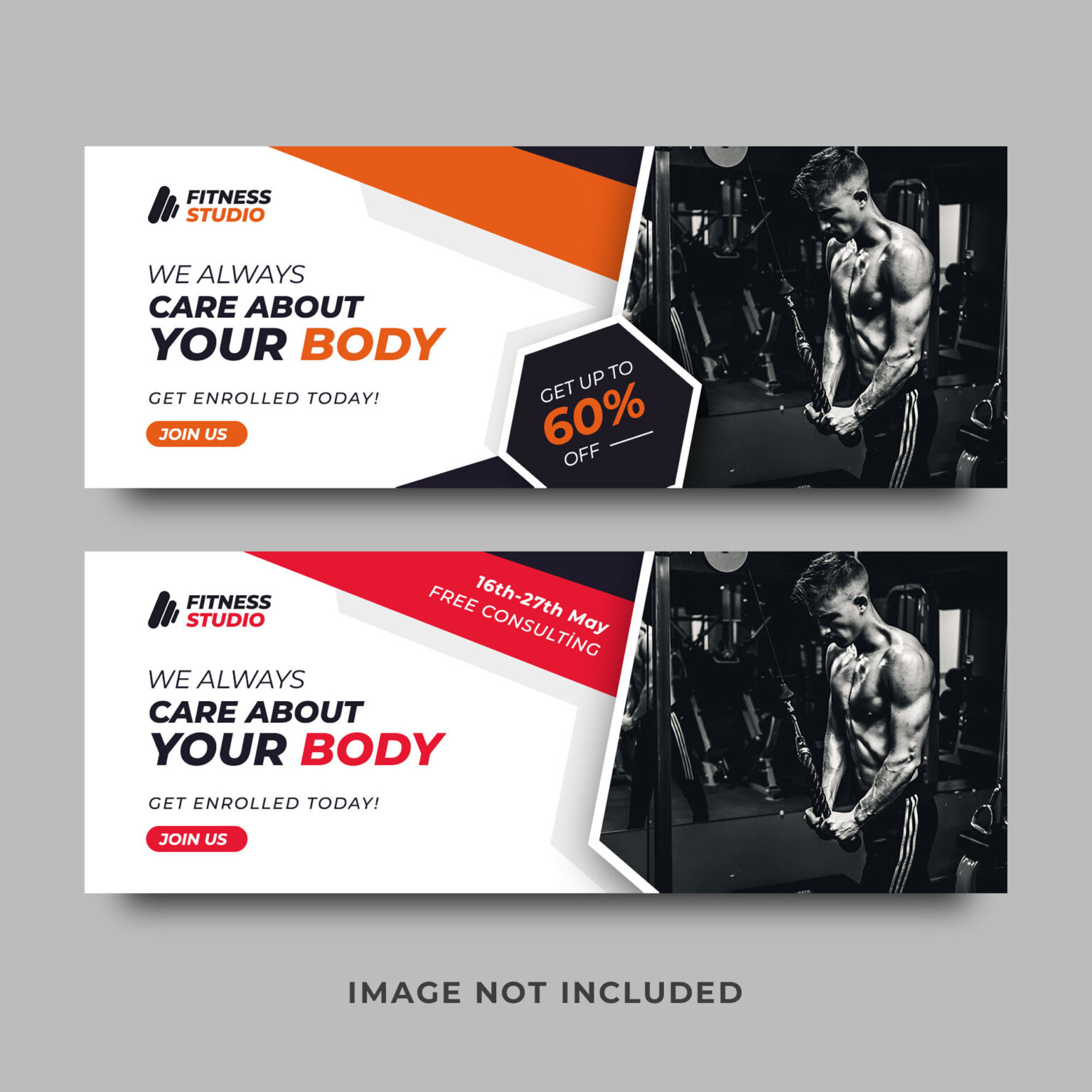 Fitness cover banner template | Social-Template